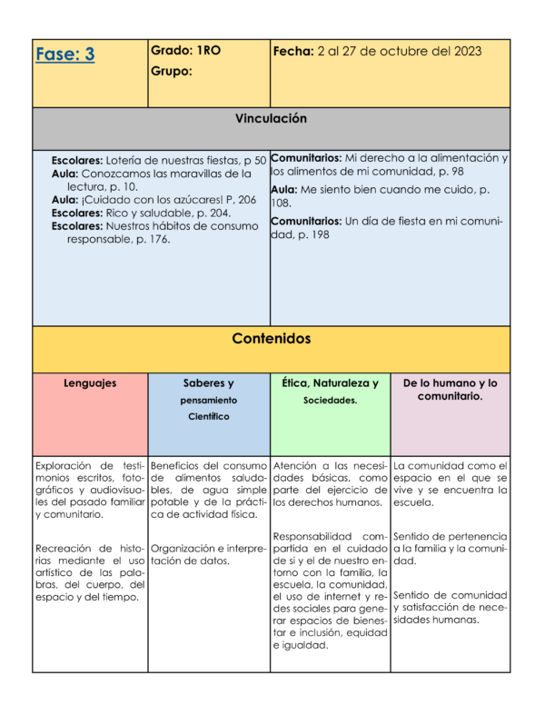 Planeación y Cuadernillo OCTUBRE 1er Grado - Imagen 12