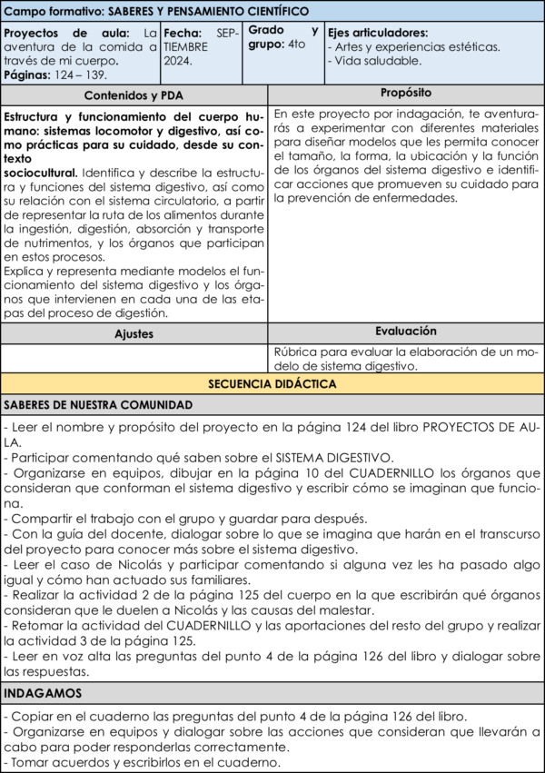 Planeación y Cuadernillo SEPTIEMBRE 4to Grado - Imagen 11