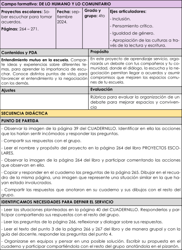 Planeación y Cuadernillo SEPTIEMBRE 4to Grado - Imagen 9