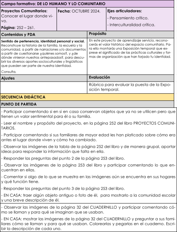 Planeación y Cuadernillo OCTUBRE 4to Grado - Imagen 10