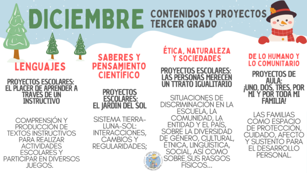 Planeación y Cuadernillo Diciembre 3er Grado - Imagen 2